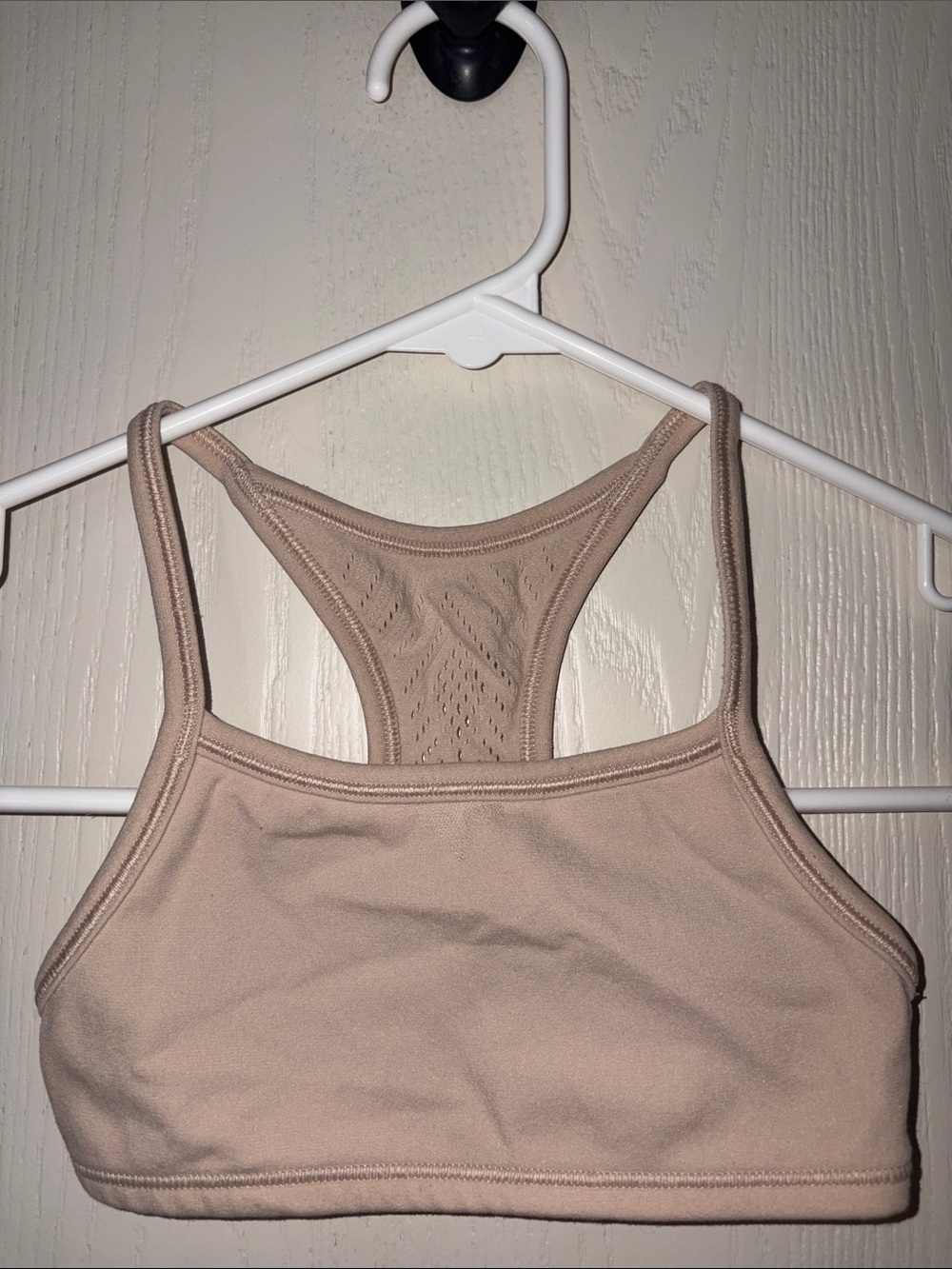 Ivivva Beige Sports Bra with Lacy Design
